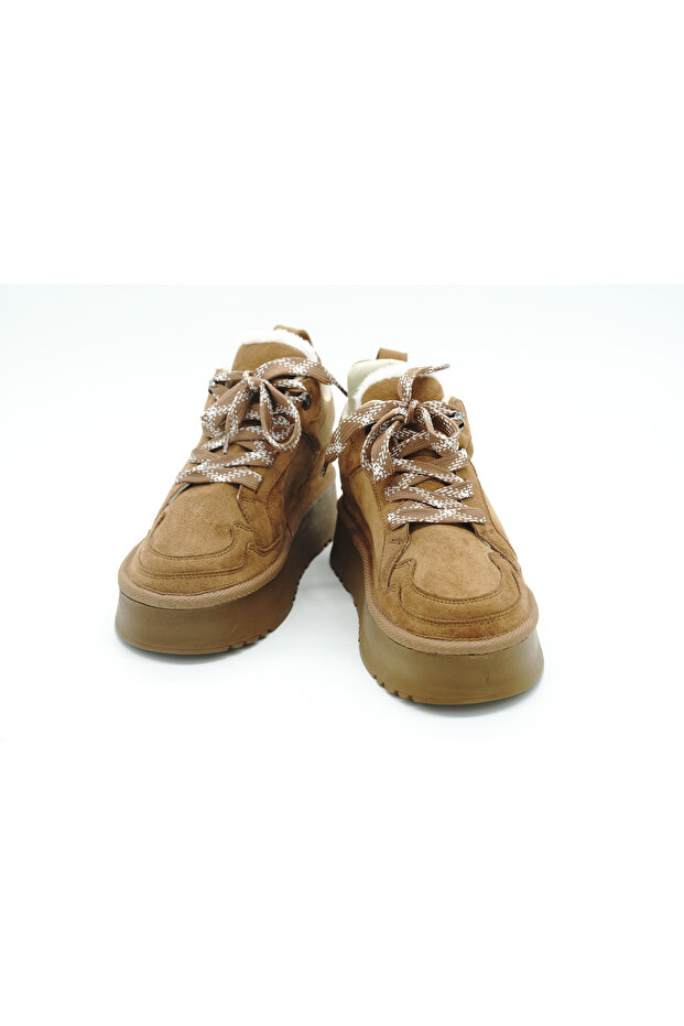 Luvesta Bağcıklı Mini Bot Taba - 1