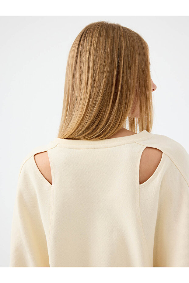 Kadın Sweat Lf2041043 ECRU - 5