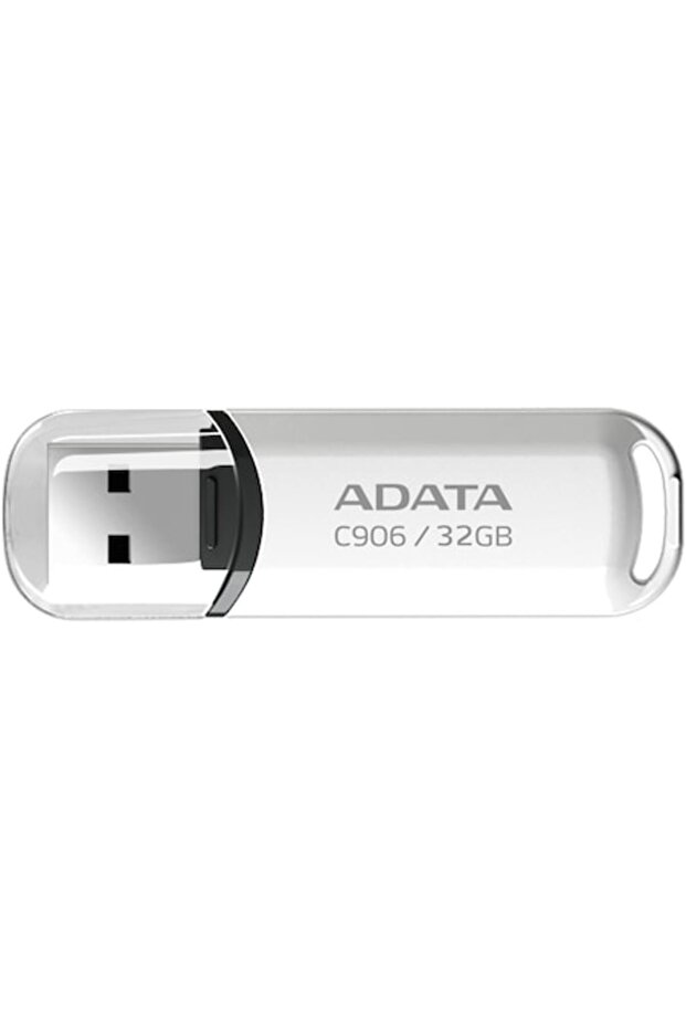 C906 USB Flash Drive, 32GB, USB 2.0, White