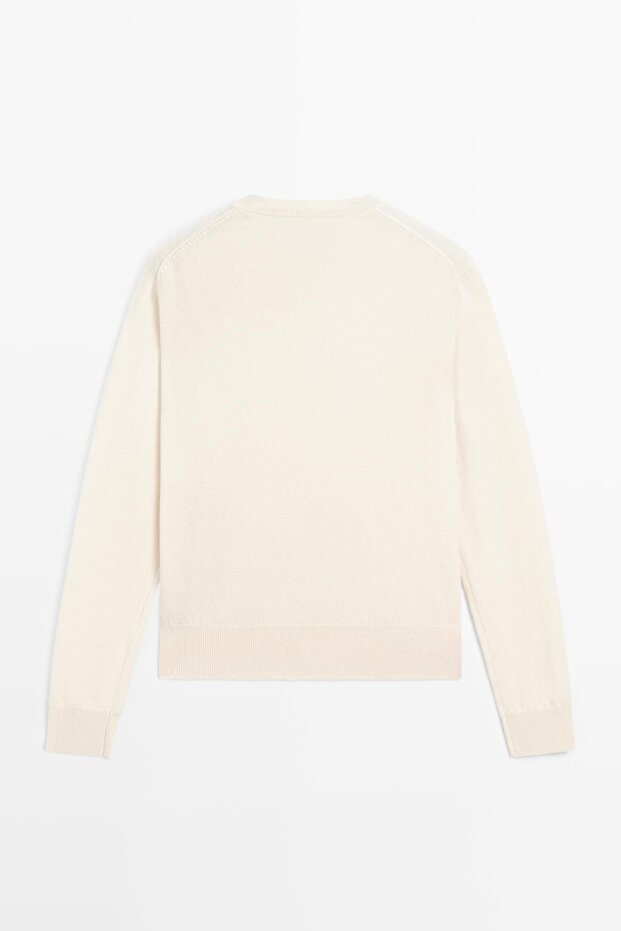 Yünlü V yaka triko kazak - 8