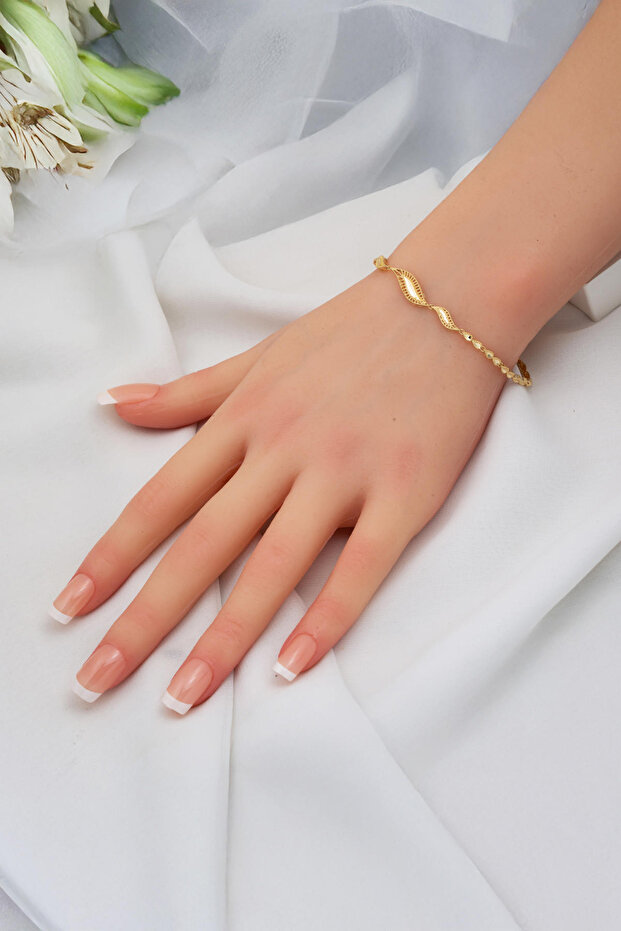 Nehir 14 Ayar Altın Düğün Seti - 3