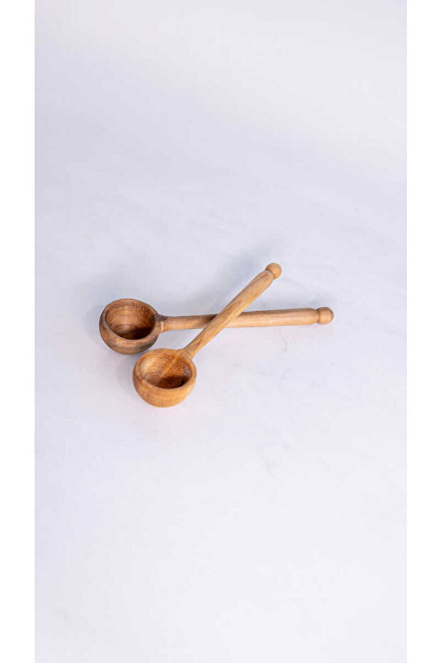 Ahşap Ölçü Kaşığı 2Li Set - 3