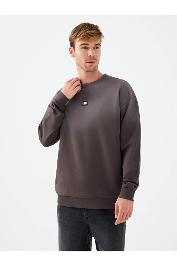Loose Fit Antrasit Erkek Sweatshirt Lf2041634 - 1