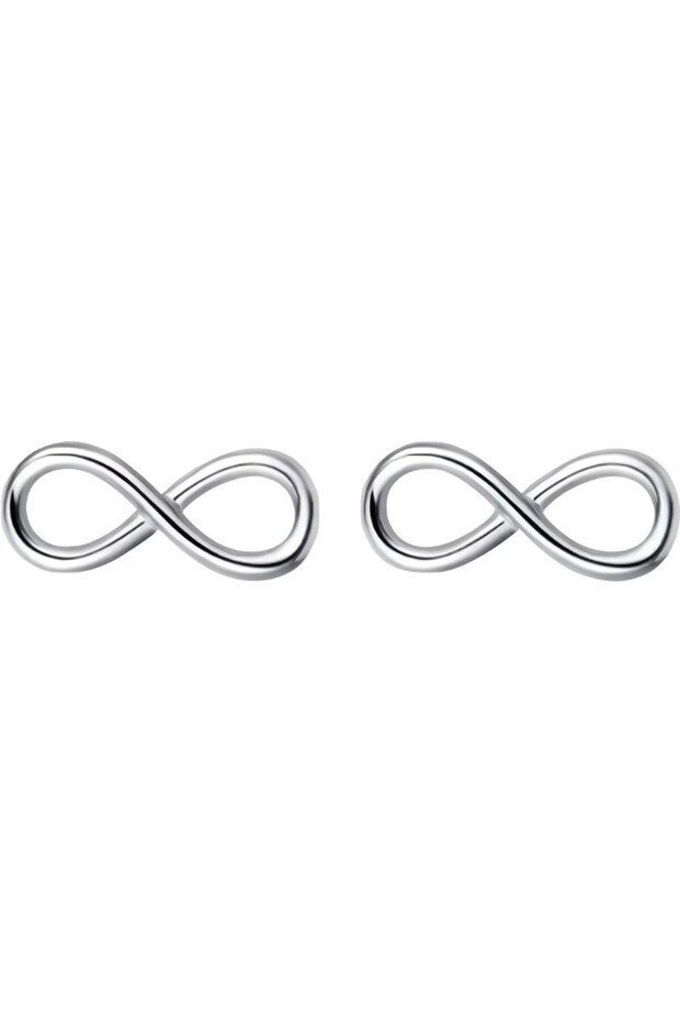 Silver Earrings 925 Large Infinity