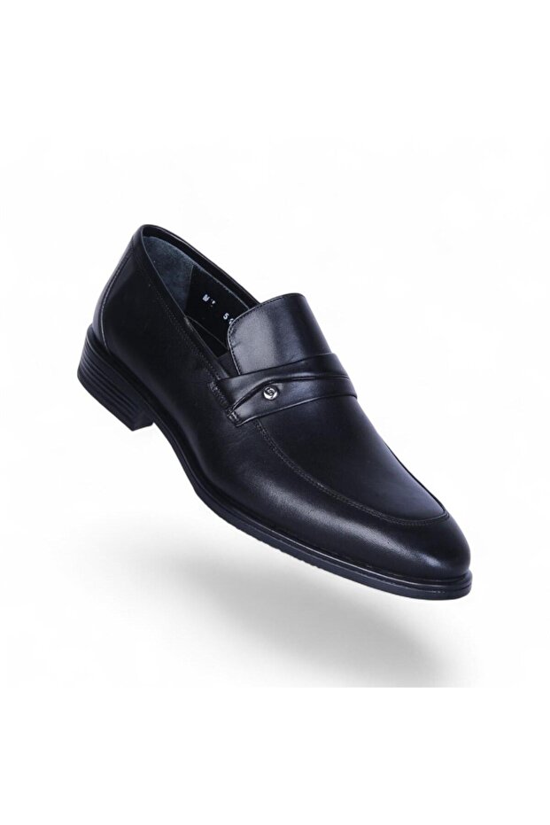 549 Black Antique Rubber %Leather Men's Classic Shoes