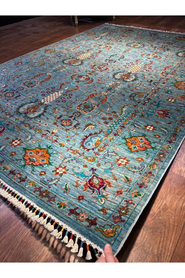 El dokuma Afgan halısı - 4