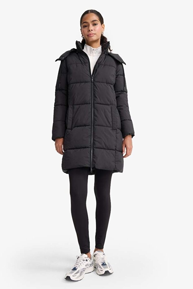 Dámský kabát E8703AX/BK27 ČERNÝ - 5