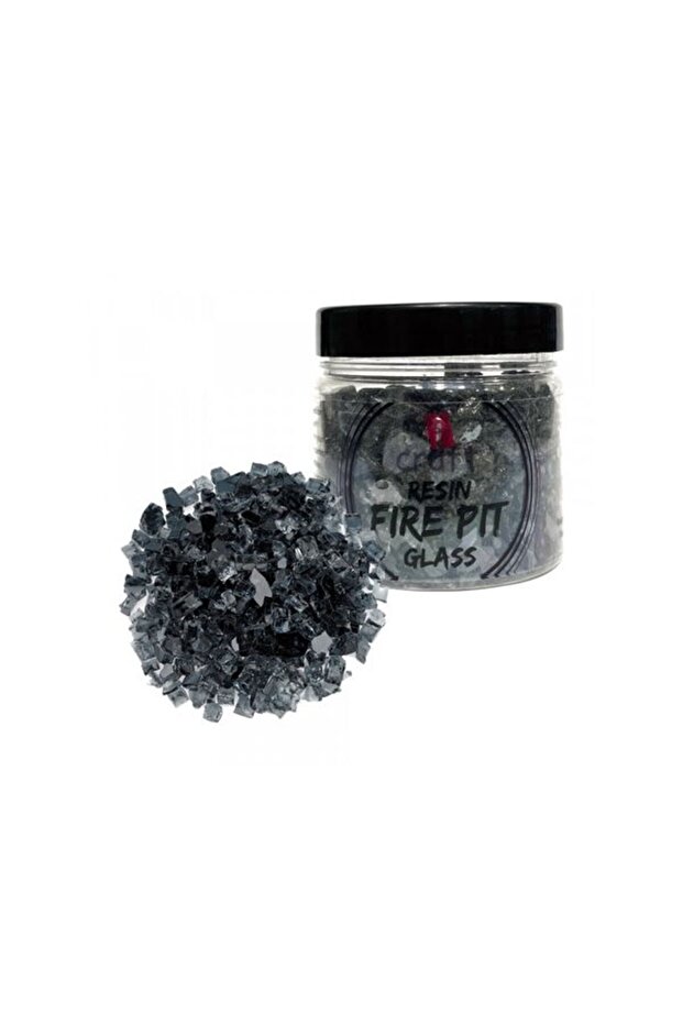 RESIN FIRE PIT GLASS BLACK