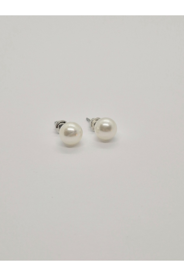 8 mm Colored Pearl Earrings (Diameter: 8 mm)
