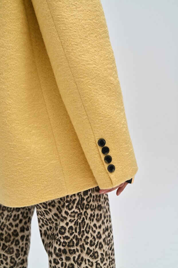 Enzo Sarı Blazer Ceket - 6