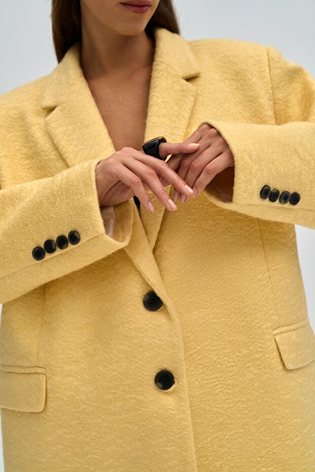 Enzo Sarı Blazer Ceket - 7