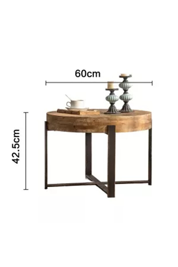 Solid wood table 42x43x60 cm - 5