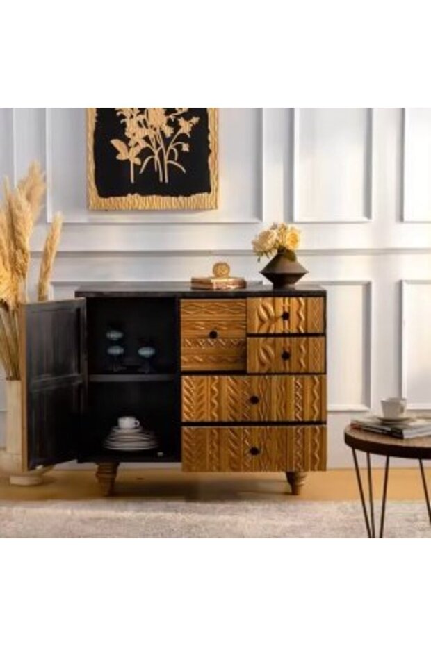 Versatile solid wood console - 5