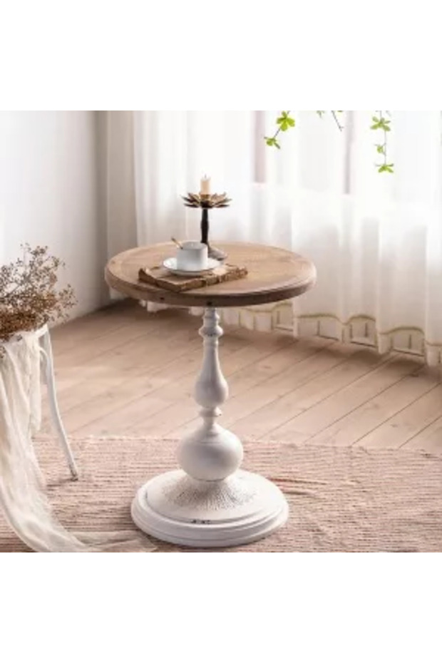 Masuta alba lemn masiv - 3