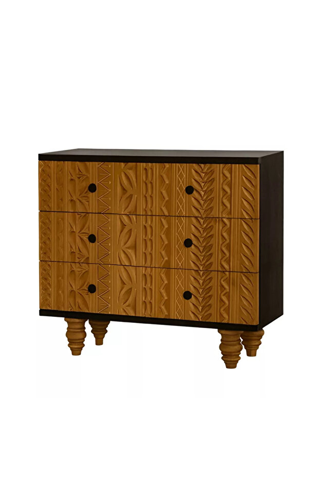 Solid wood console, bungalow-style drawer - 1