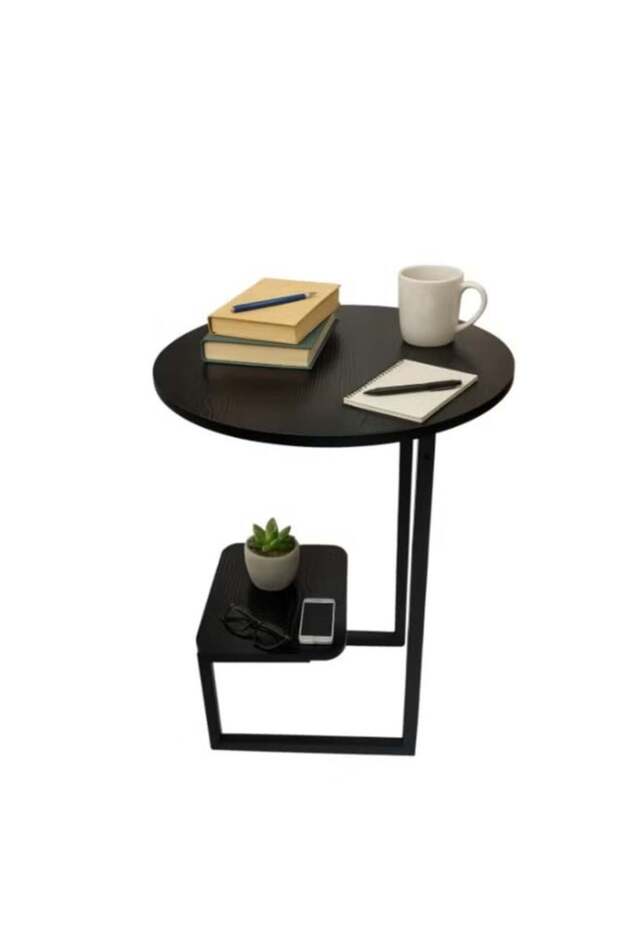 Modern Multi-Purpose Side Table - Double-Layer Coffee Table - 1