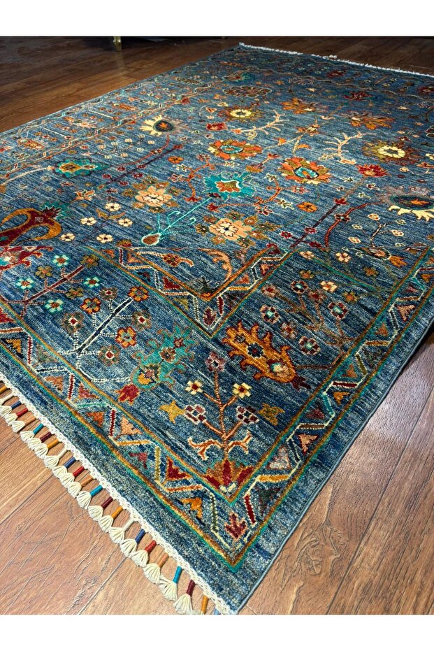 El dokuma Afgan halısı - 4