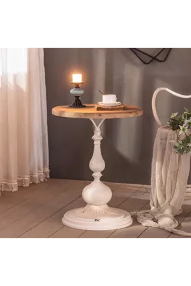 Masuta alba lemn masiv - 2