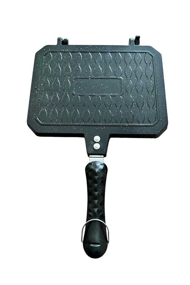 Yüksek Performanslı Ocak Üstü Döküm Granit Tost Makinesi Siyah - 3