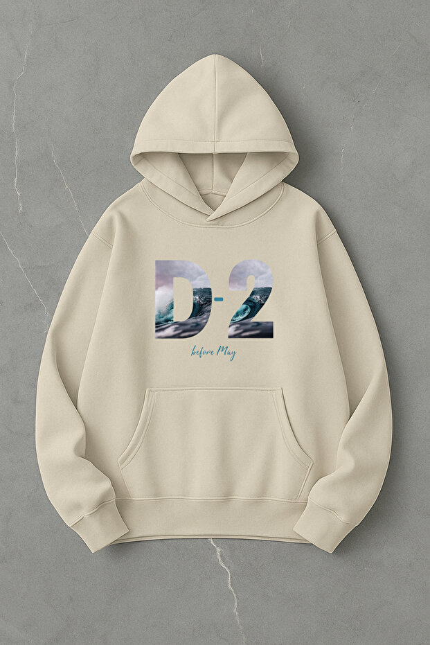 سويت شيرت كبير الحجم بطباعة D-2