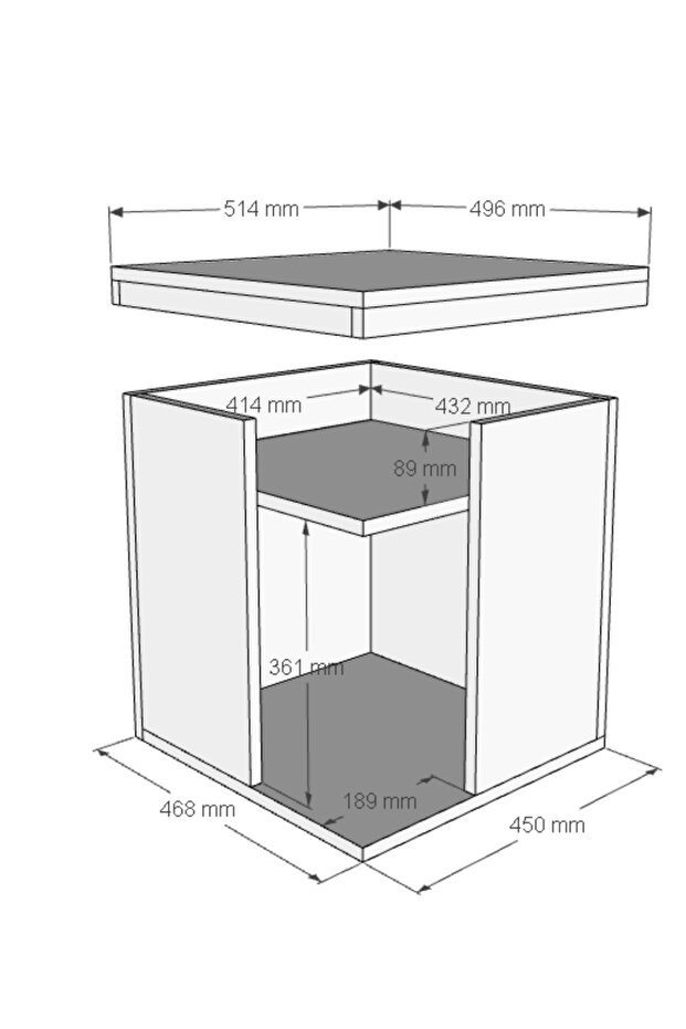 Pati Dostu İkili Konfor Sehpa | Üstü Tepsi | %100 MDF - 7