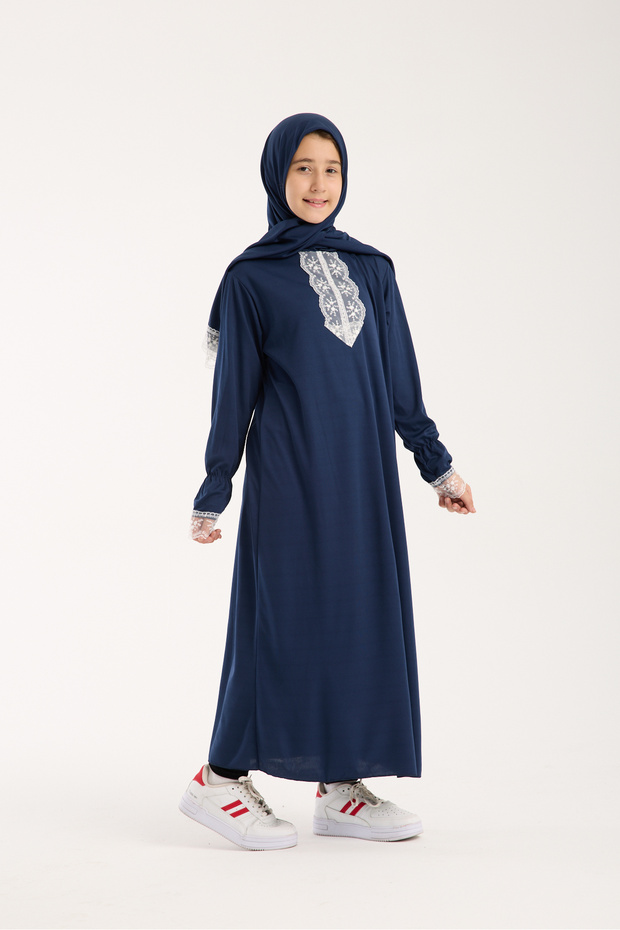 Children's Prayer Dress with Built-in Headscarf