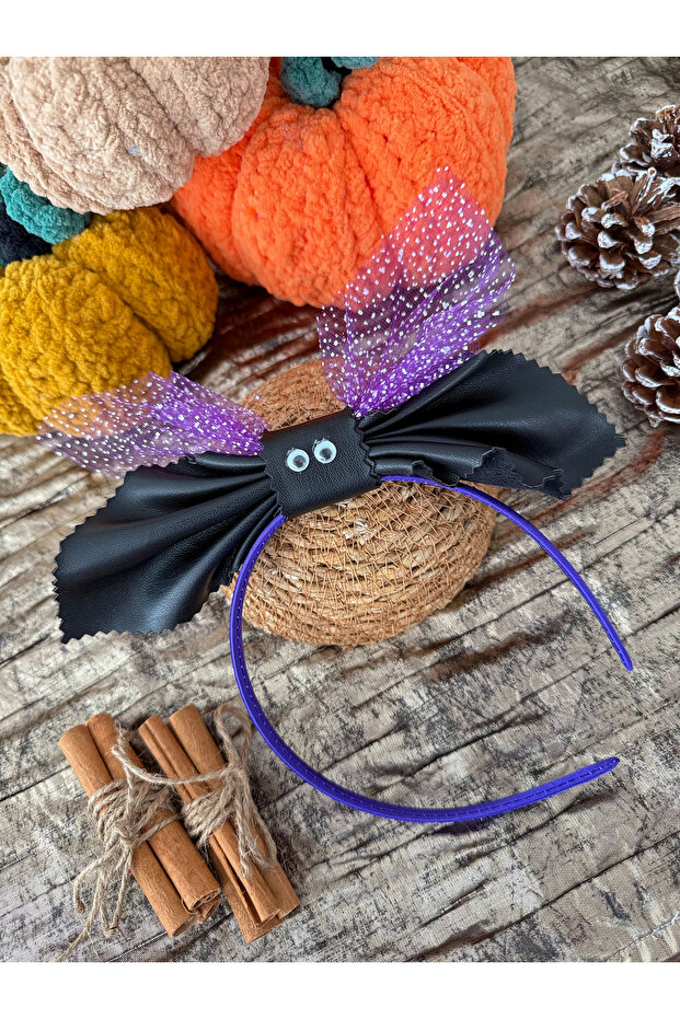 Halloween Bat Leather Crown Girl Child Women Crown