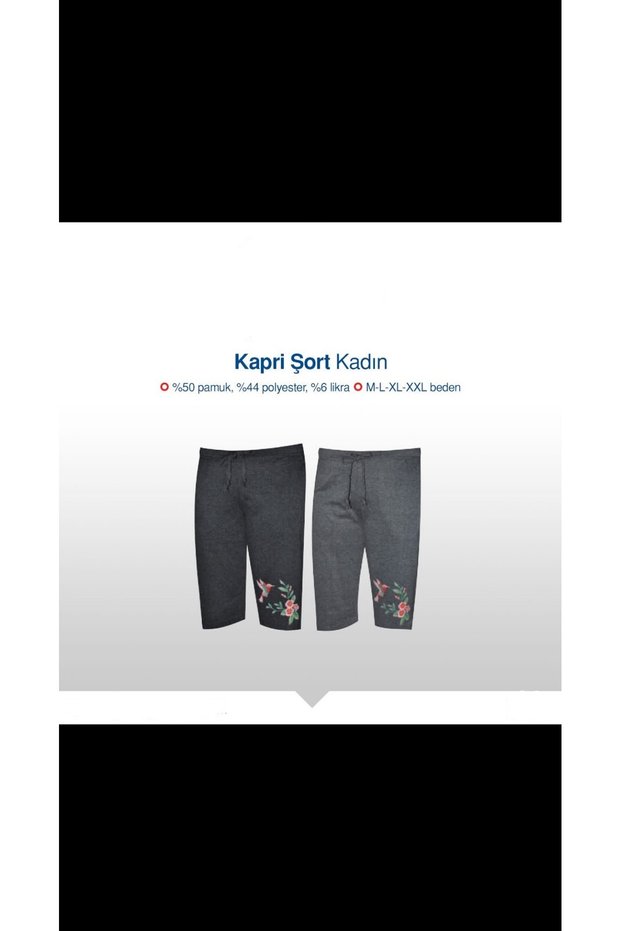 Women's capri shorts with pockets