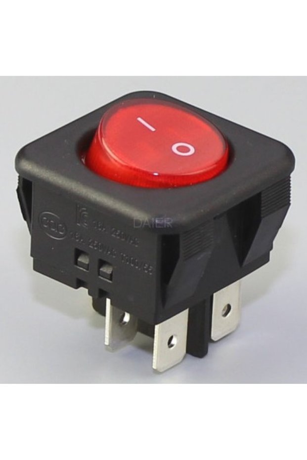 Comutator 30x30mm 16A 250V