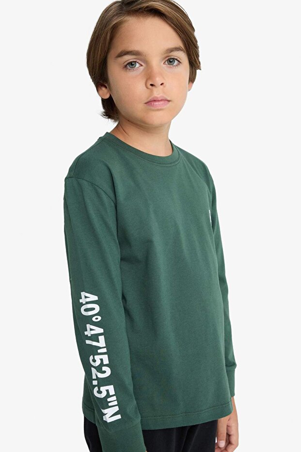Erkek Çocuk Pijama Takımı Baskılı Uzun Kollu Üst Uzun Alt F3346A825WN - 3