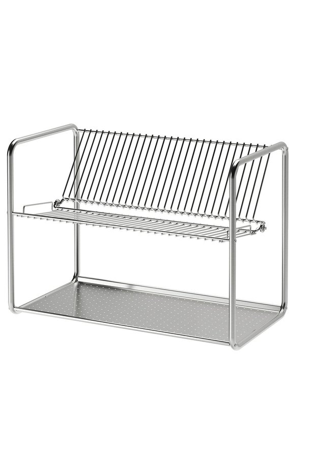 ORDNING Dish Drainer Stainless Steel 50x27x36 cm Durable Rust Resistant Kitchen Organizer