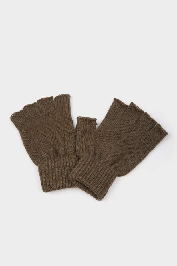 Men's Cut-Finger Knit Gloves L9300Az25Wn