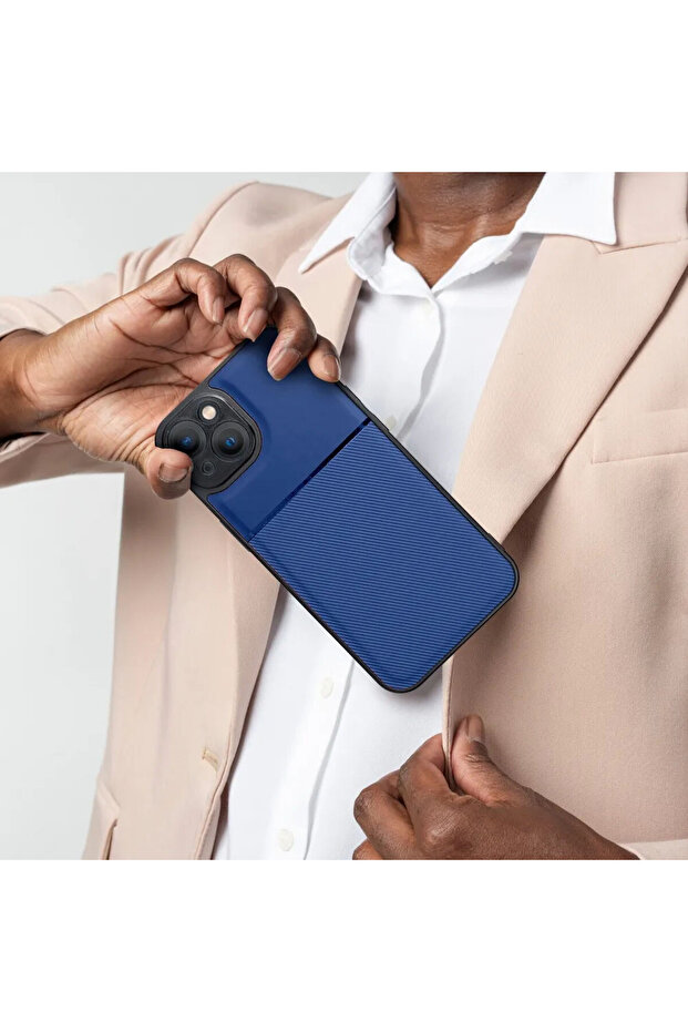 Protective Case for Apple iPhone 15, Camera Protection, Hard PC Material, Blue - 6