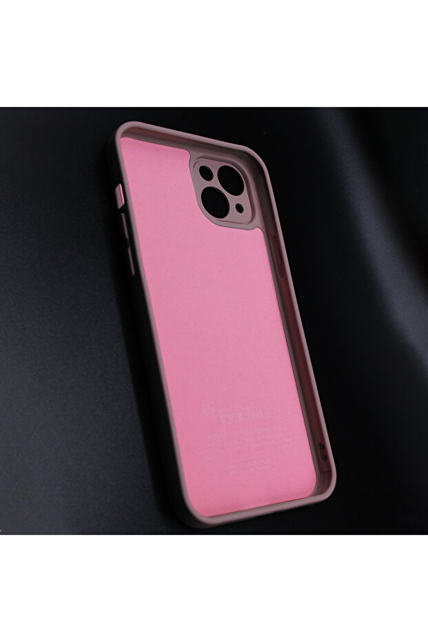 Silicone Case for Iphone 14 Plus Microfiber Interior, Camera Protection, Pink - 5