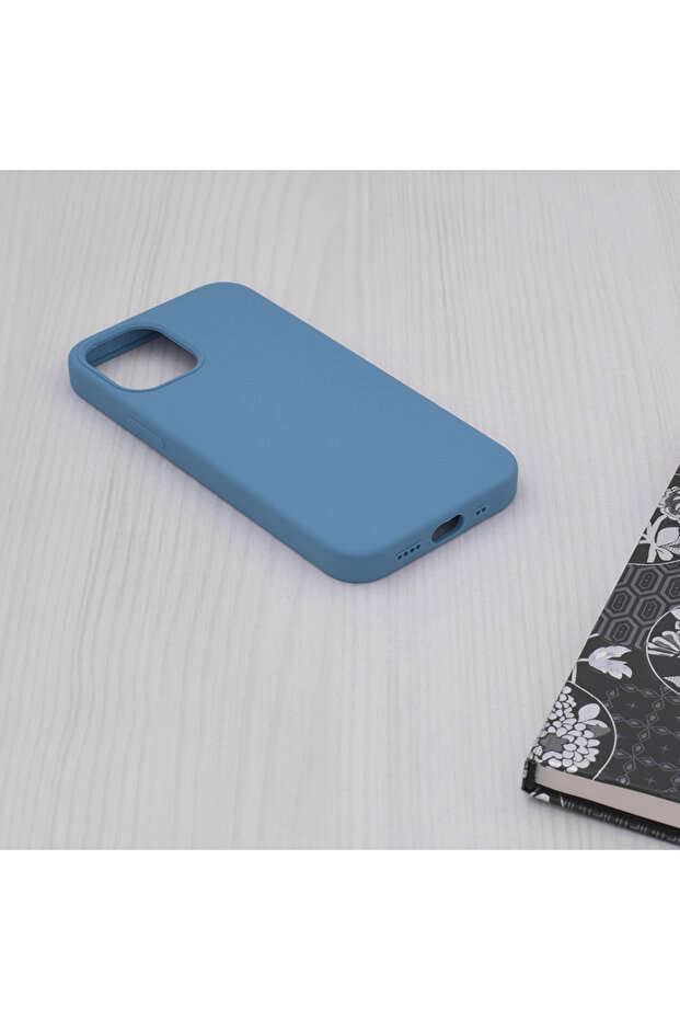 Double Structure Protective Case for iPhone 12 Mini, Microfiber, Royal Blue - 4