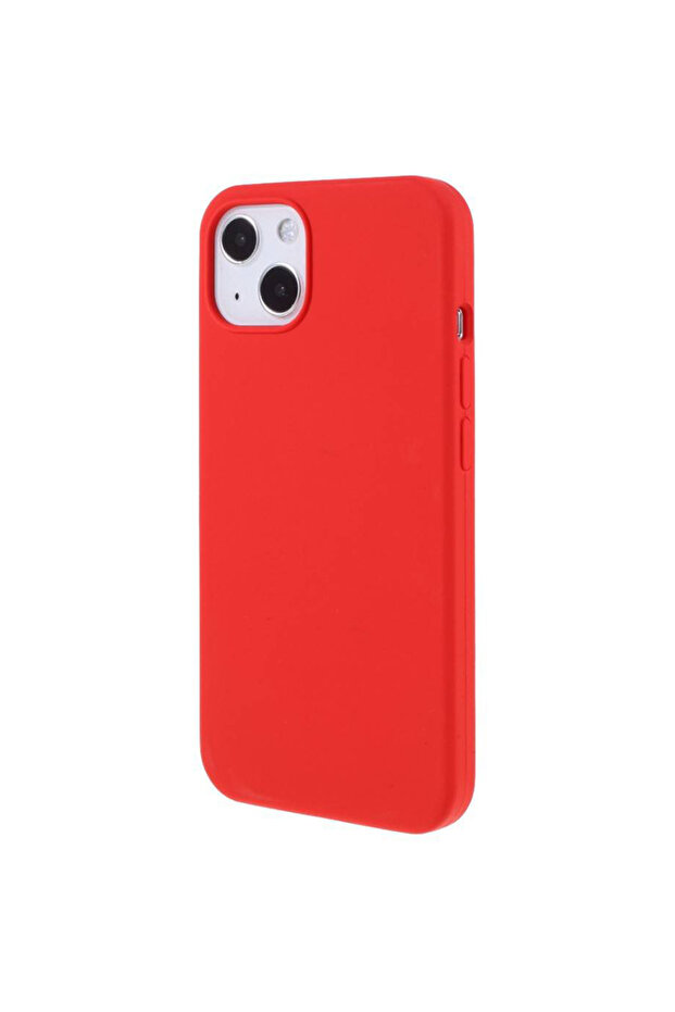 Husa de silicon pentru iPhone 13, Minimalish Design, Tech, Rosu - 5