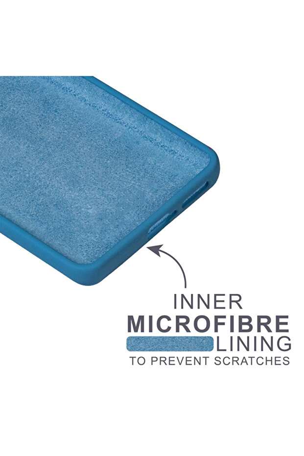 Silicone case compatible with Samsung Galaxy A34, Blue - 6