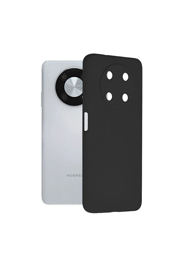Θήκη σιλικόνης συμβατή με Huawei Nova Y90, μαύρη - 1