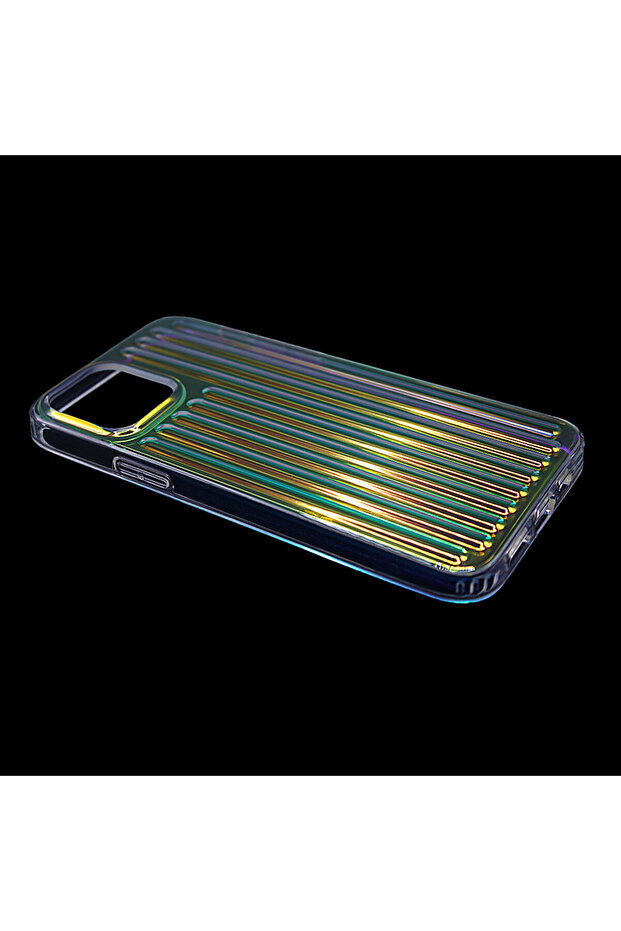 Protective case for Apple Iphone 12, Silicone TPU, Optim Solution, Transparent Multicolor - 6