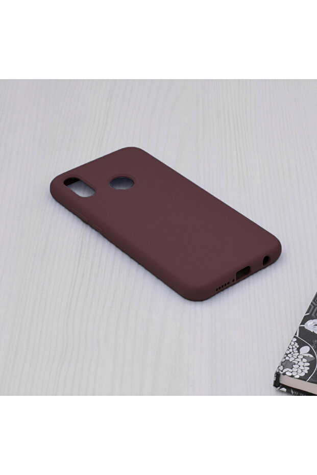 Double Structure Protective Case for Huawei P20 lite, Microfiber, Matte Cherry - 4