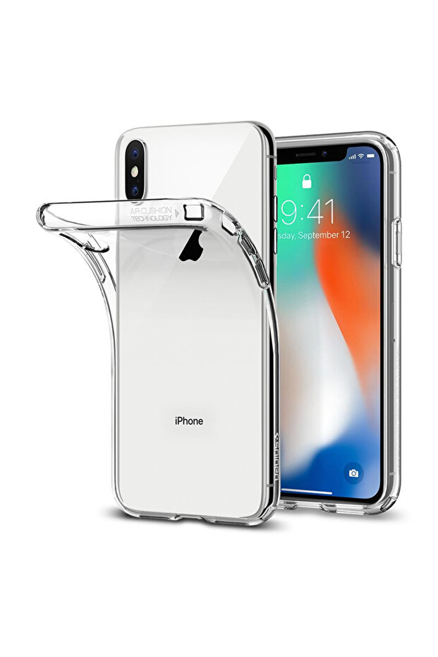Silicone Case for iPhone X/XS, Durable, Transparent - 1