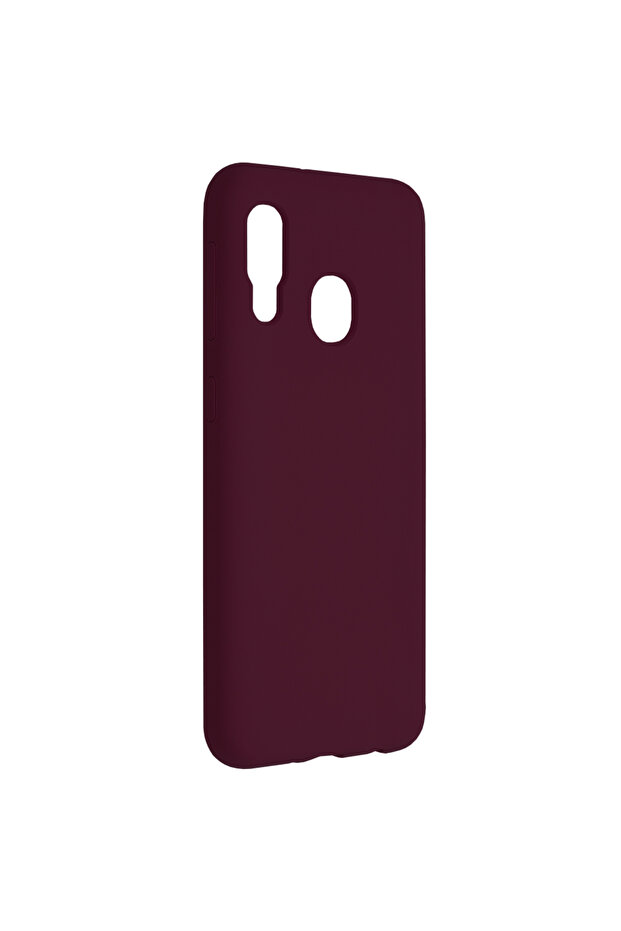 Double Structure Protective Case for Samsung Galaxy A20e, Microfiber, Matte Burgundy - 2