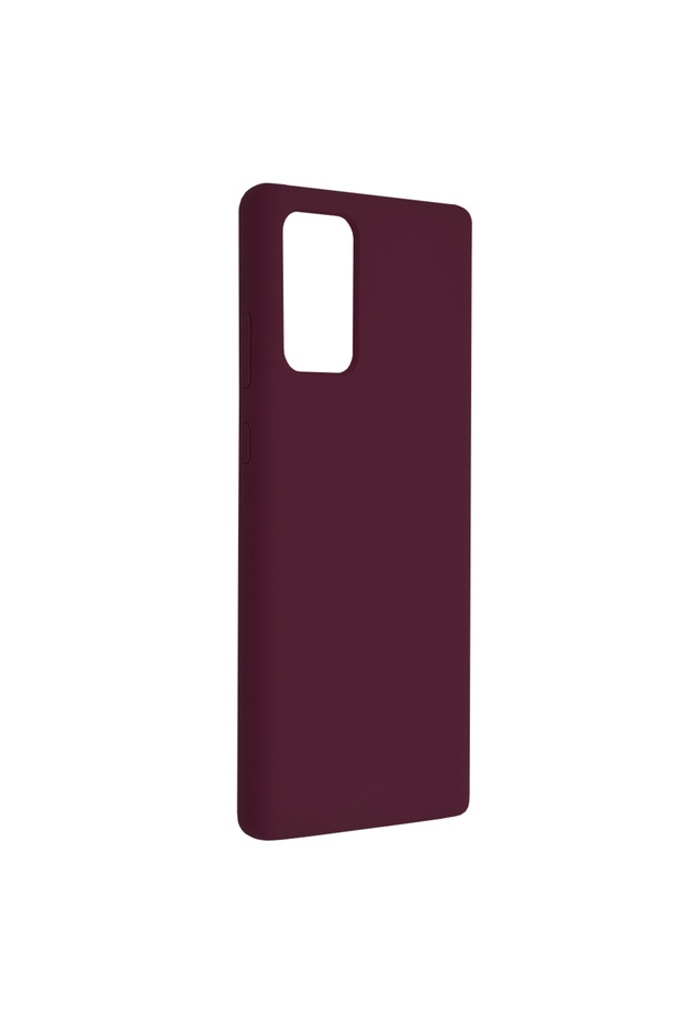 Double Structure Protective Case for Samsung Galaxy Note 20 / Note 20 5G, Microfiber, Matte Cherry - 2