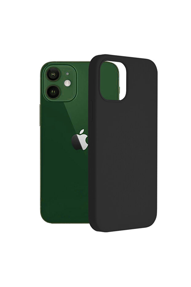 Double Structure Protective Case for iPhone 12 / 12 Pro, Microfiber, Titanium Black - 1