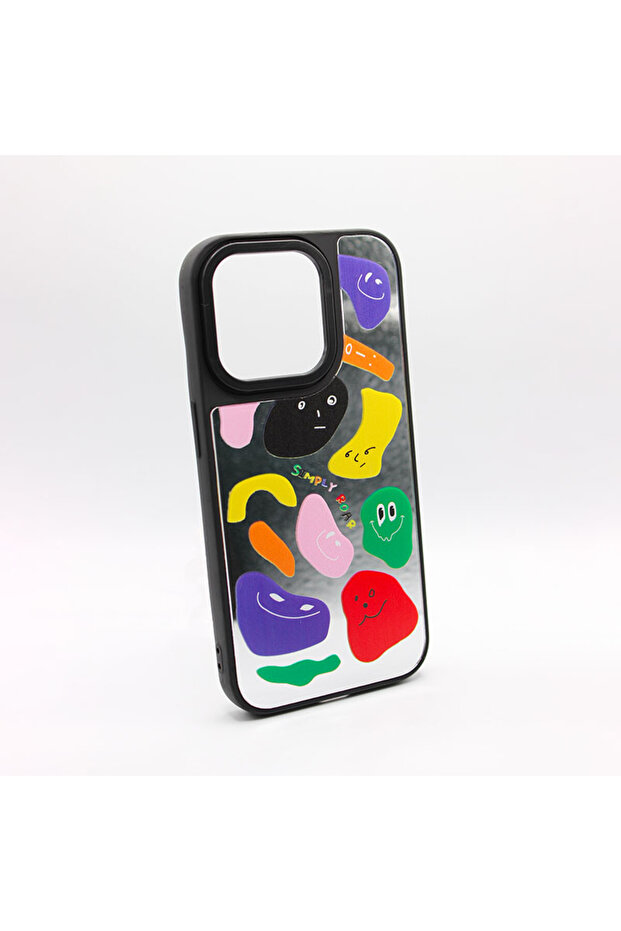 Mirror Flash Case for Apple Iphone 15 Plus, Simply Design, Multicolor - 6