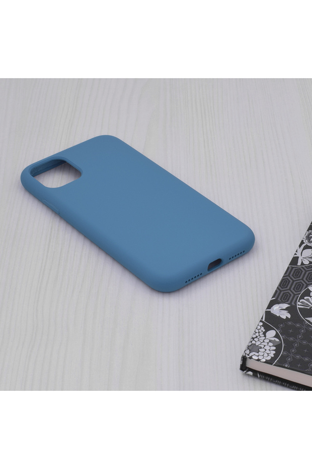 Double Structure Protective Case for iPhone 11 Pro Max, Microfiber, Royal Blue - 4