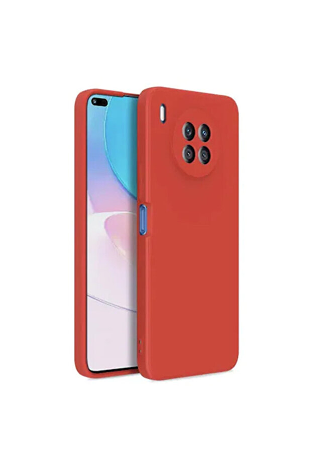 Protective case for Huawei Nova 8i, Camera Protection, Microfiber, Red - 2