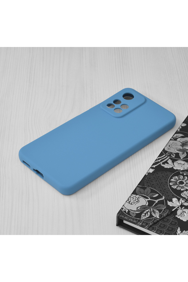 Double Structure Protective Case for Xiaomi Redmi Note 11 Pro+ 5G, Microfiber, Royal Blue - 3