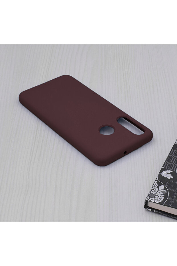 Double Structure Protective Case for Huawei P30 lite, Microfiber, Matte Cherry - 5