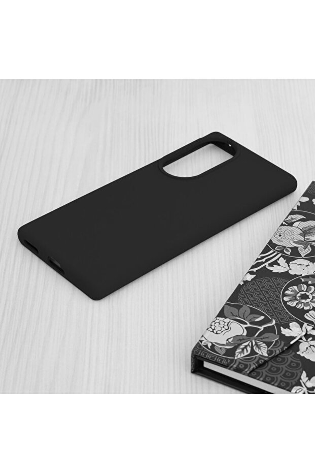 TPU Silicone Case with Microfiber for Honor 80, Microfiber Interior, Black - 2